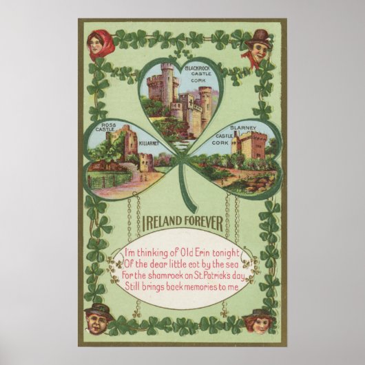 Ierland Forever - Cork en Killarney Castles Poster (Voorkant)