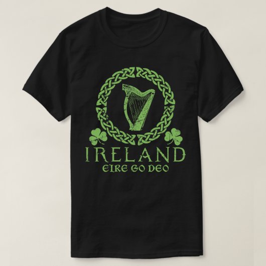 Ierland Forever Eire Go Deo T-shirt (Design voorkant)