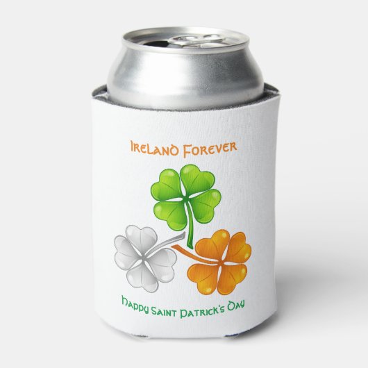 Ierland Forever Lucky Shamrock Blikjeskoeler (Blikje Voorkant)