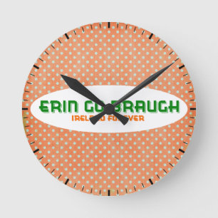 Ierland Forever Polka Dots Ronde Klok
