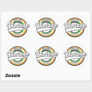 Ierland Galway vintage logo Ronde Sticker