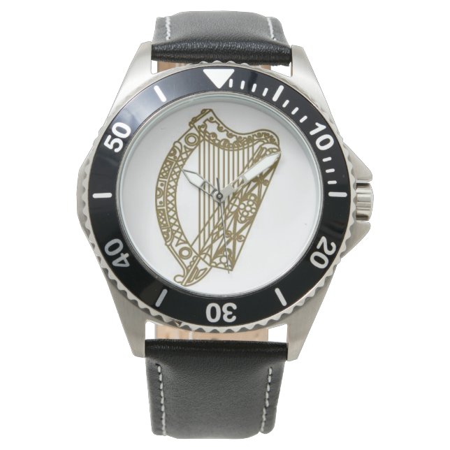 Ierland goudharp waterdicht horloge (Voorkant)