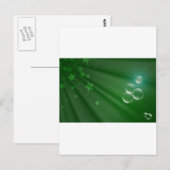 Ierland Green Pattern Art Peace Love Destiny Briefkaart (Voorkant / Achterkant)