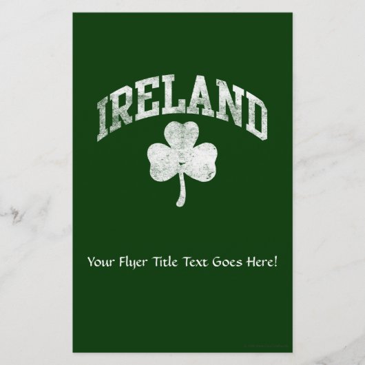 Ierland, Grunge Varsity Style Flyer (Voorkant)