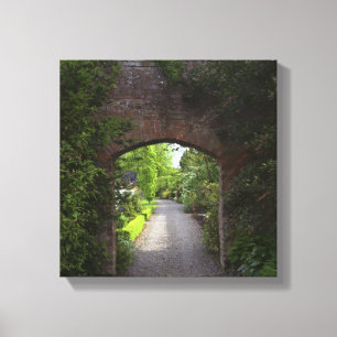 Ierland, het Dromoland Castle heel groen Canvas Afdruk