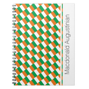 IERLAND Iers Vlag Aangepast Patriottisch Notitieboek