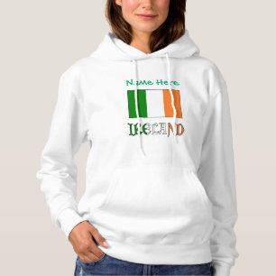 Ierland Ierse Vlag Groen Personalisatie Hoodie