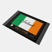 Ierland & Ierse vlag matten /sport Welkom (Schuin)