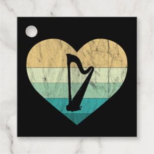 Ierland - Ik hou van Ierse harp Bedankjes Labels