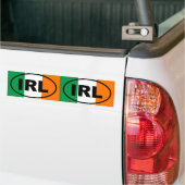 Ierland IRL Europees ovaal Bumpersticker (Op Truck)