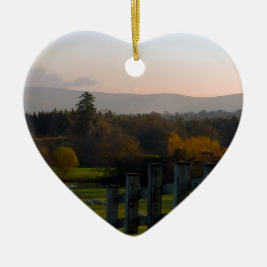 Ierland is prachtig keramisch ornament (Voorkant)