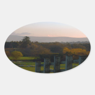 Ierland is prachtig ovale sticker