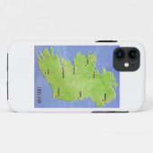 Ierland kaart iPhone hoes (Achterkant (horizontaal))