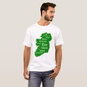 Ierland kaart mannen t-shirt (Voorkant volledig)