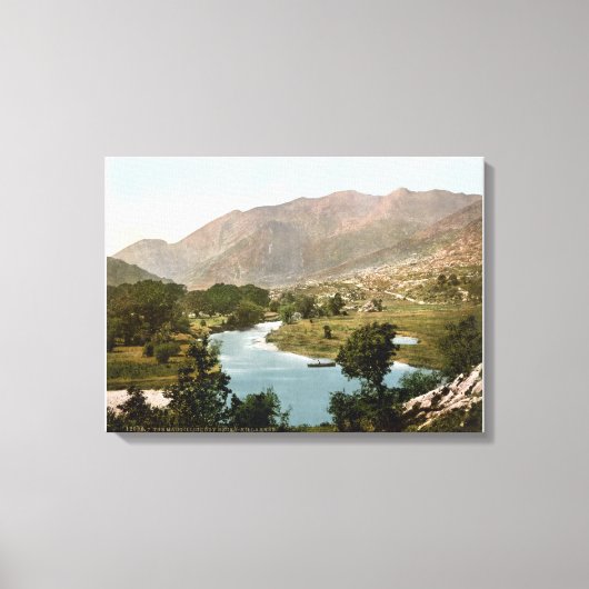 Ierland, Killarney MacGillycuddy Reeks Canvas Afdruk (Voorkant)
