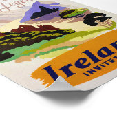 Ierland, Land Legend, Vintage Travel Poster (Hoek)