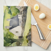 Ierland Land Village Ierse achternaam Custom Theedoek (Quarter Fold)