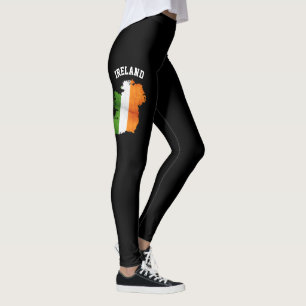 Ierland Land vlag kleuren, stijlvolle vrouwen Leggings