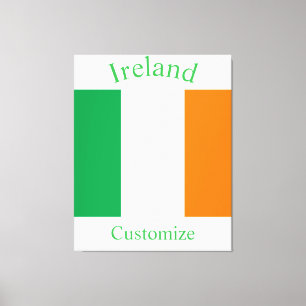 Ierland Land Vlag Thunder_Cove Canvas Afdruk