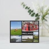 Ierland landschappen briefkaart zwarte lijst colla (Staand voorkant)