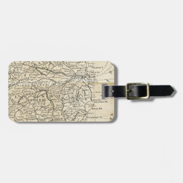  Ierland Map Dublin Kildare Region Travel Bagagelabel