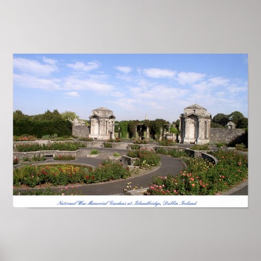 Ierland National War Memorial Gardens Dublin Poster (Voorkant)