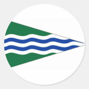 Ierland National Yacht Club vaandel Ronde Sticker