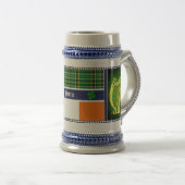 Ierland Nationale tartan/vlag Harp/shamrocks w/naa Bierpul (Voorkant rechts)