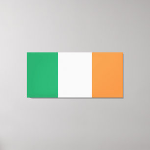 Ierland Nationale Vlag, Ierse standaard, Banner Canvas Afdruk