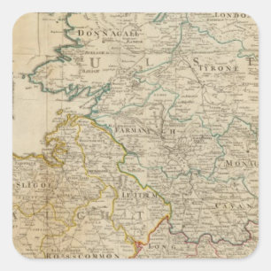 Ierland noord vierkante sticker