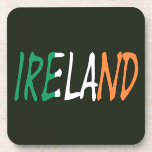Ierland op de Ierse vlag Bier Onderzetter