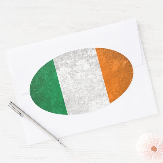 Ierland Ovale Sticker (Envelop)