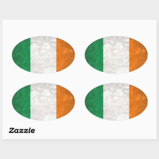 Ierland Ovale Sticker (Vel)