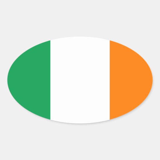 Ierland Ovale Sticker (Voorkant)