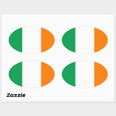 Ierland Ovale Sticker (Vel)