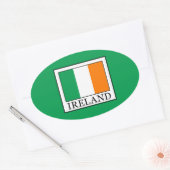 Ierland Ovale Sticker (Envelop)
