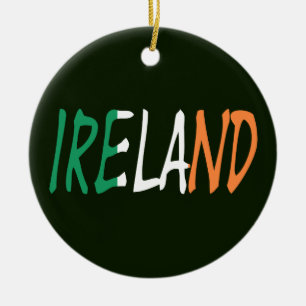 Ierland overlay op Ierse vlag ornc Keramisch Ornament