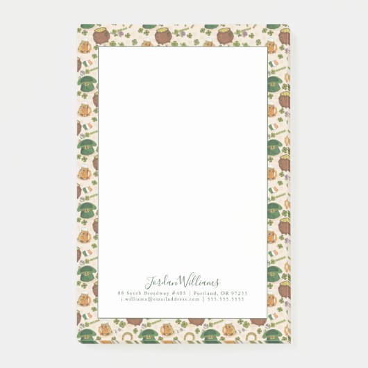  Ierland Pictogram Patroon Post-it® Notes (Voorkant)