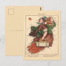 Ierland Pictorial maps  Briefkaart