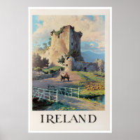 Ierland Reisposter Wandkunst Afdruk