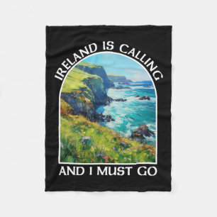 Ierland roept en ik moet gaan St. Patrick's Day Fleece Deken