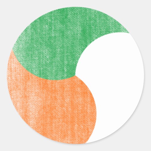 IERLAND RONDE STICKER (Voorkant)