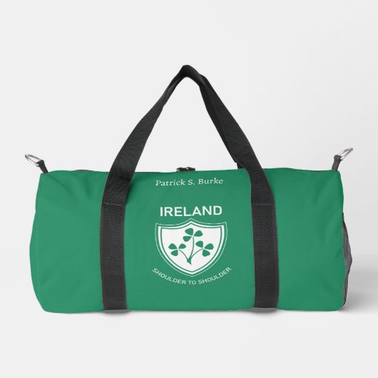 IERLAND Rugby - Irish Rugby gepersonaliseerd Plunjezak (Voorkant)
