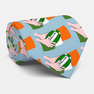 Ierland rugby team supporters vlag met bal stropdas