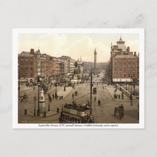  Ierland, Sackville Street Dublin Briefkaart (Voorkant)