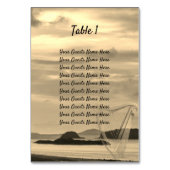 Ierland Schilderachtig Weddenschap met Irish Harp  Kaart (Voorkant)