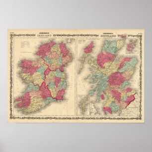 Ierland Schotland Poster