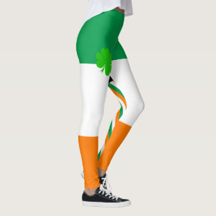 Ierland & Shamrock, Ierse mode van de vlag / sport Leggings