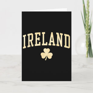 Ierland Shamrock Klaver Iers Geluk Groen Vintage Kaart
