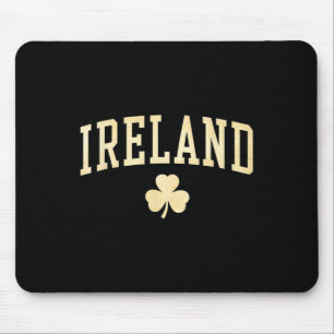 Ierland Shamrock Klaver Iers Geluk Groen Vintage Muismat